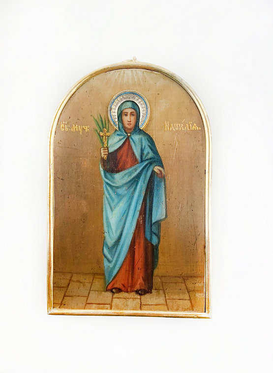 Икона в серебряном окладе "Святая мученица Наталья"